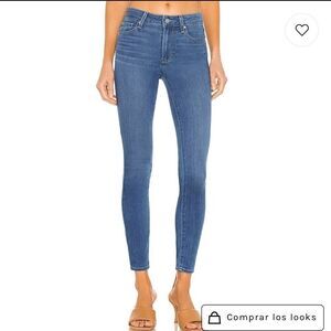 𝅺PAIGE Horton Angle Faded gray jeans